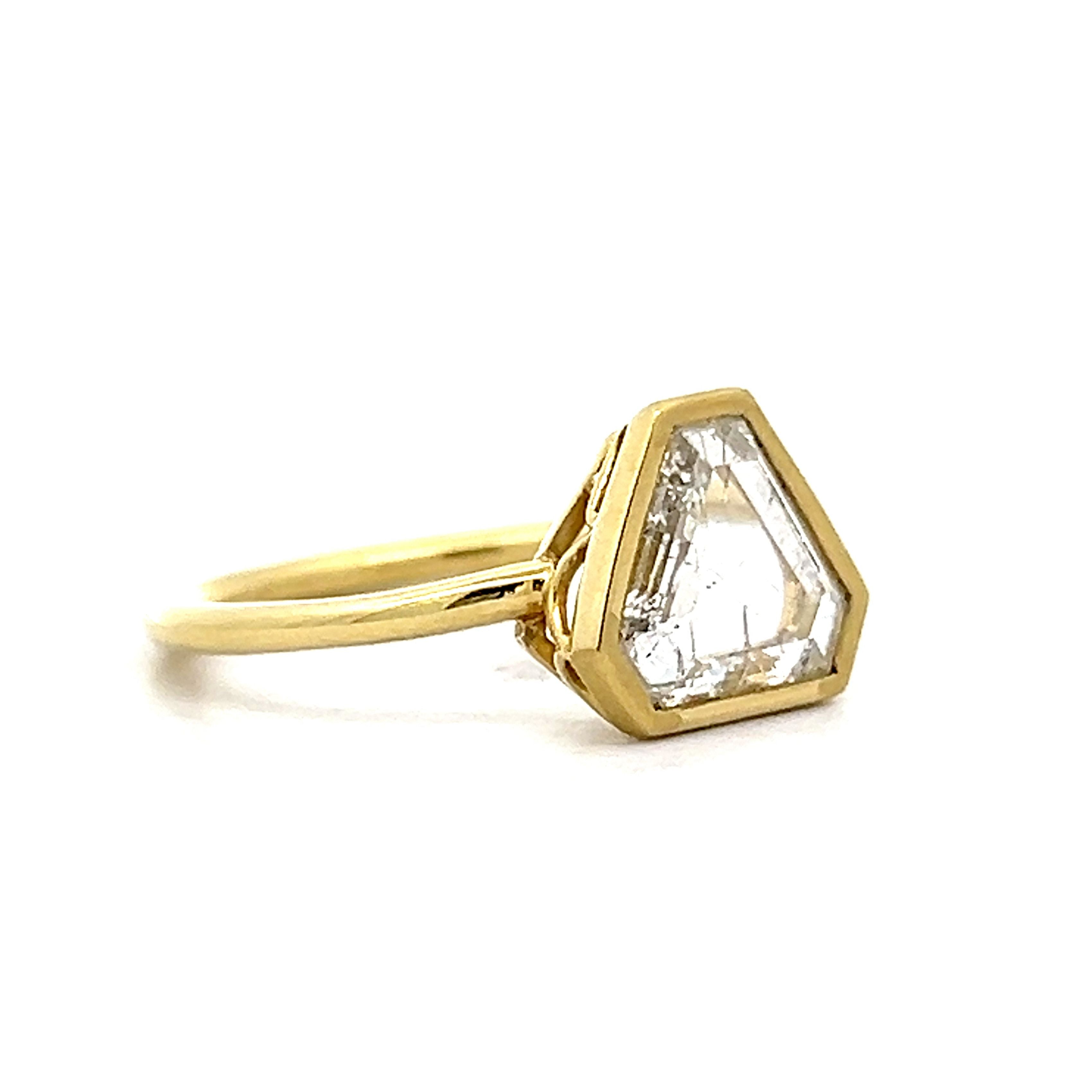 Portrait cut diamond ring deals