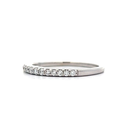 .23 Classic Round Diamond Wedding Band in 18k White Gold