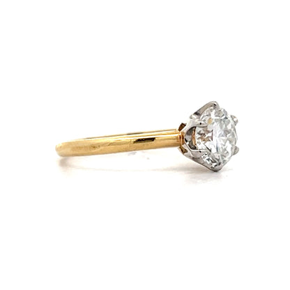 1.39 Vintage Tiffany & Co. Diamond Engagement Ring in Yellow Gold