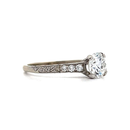 Tiffany & Co. Art Deco Engagement Ring in Platinum