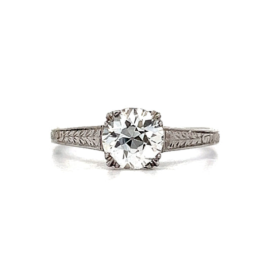 1.02 Old European Diamond Solitaire Engagement Ring