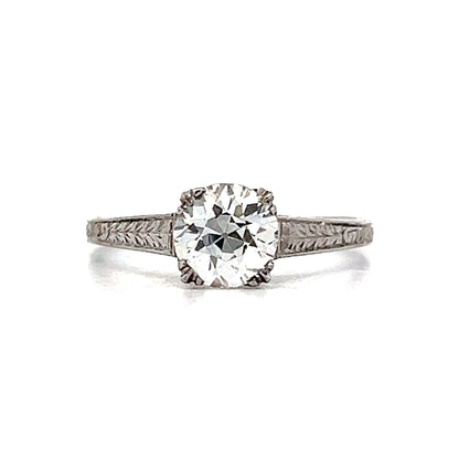 1.02 Old European Diamond Solitaire Engagement Ring