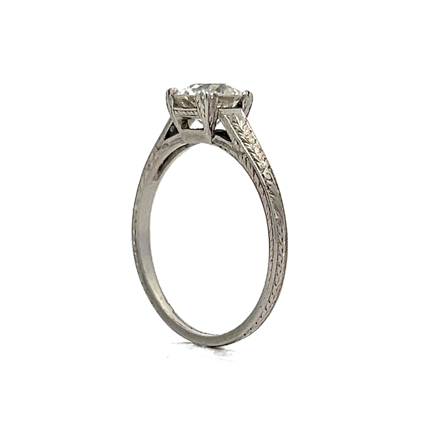 1.02 Old European Diamond Solitaire Engagement Ring