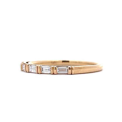 .35 Baguette Diamond Wedding Band in 14k Yellow Gold