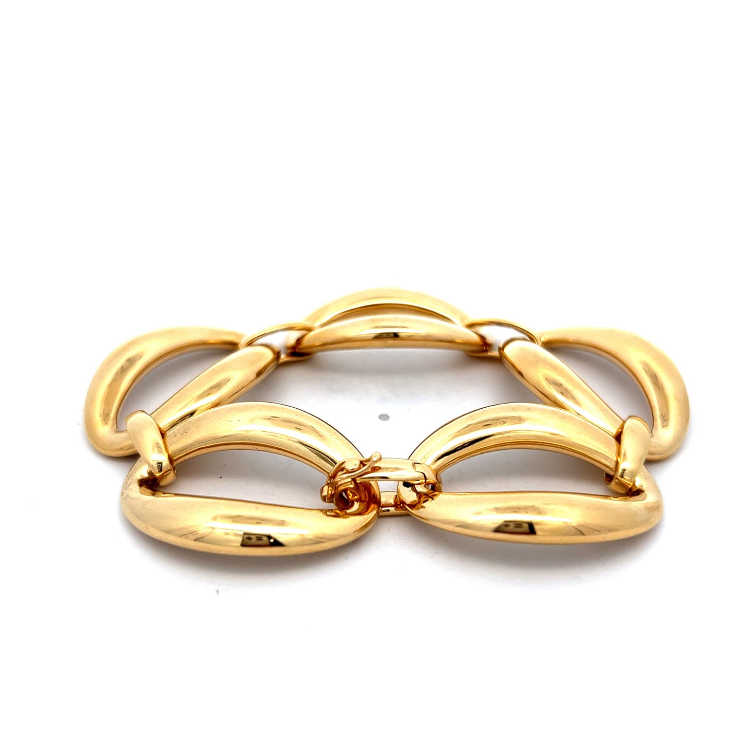 Oval Link Chain Bracelet in 18k Yellow Gold