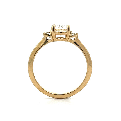 1.01 Oval Diamond Engagement Ring in Yellow Gold