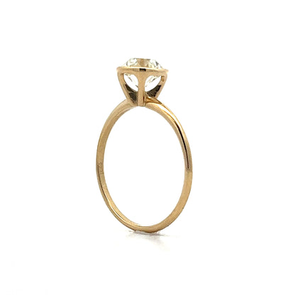 1.44 Old European Diamond Engagement Ring in Yellow Gold