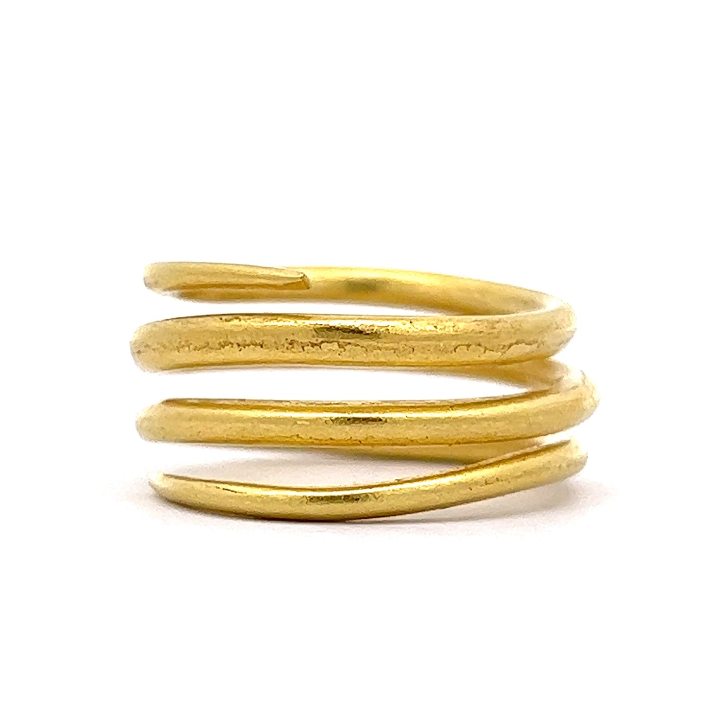 Coiled Snake Right Hand Ring in 20k Yellow Gold