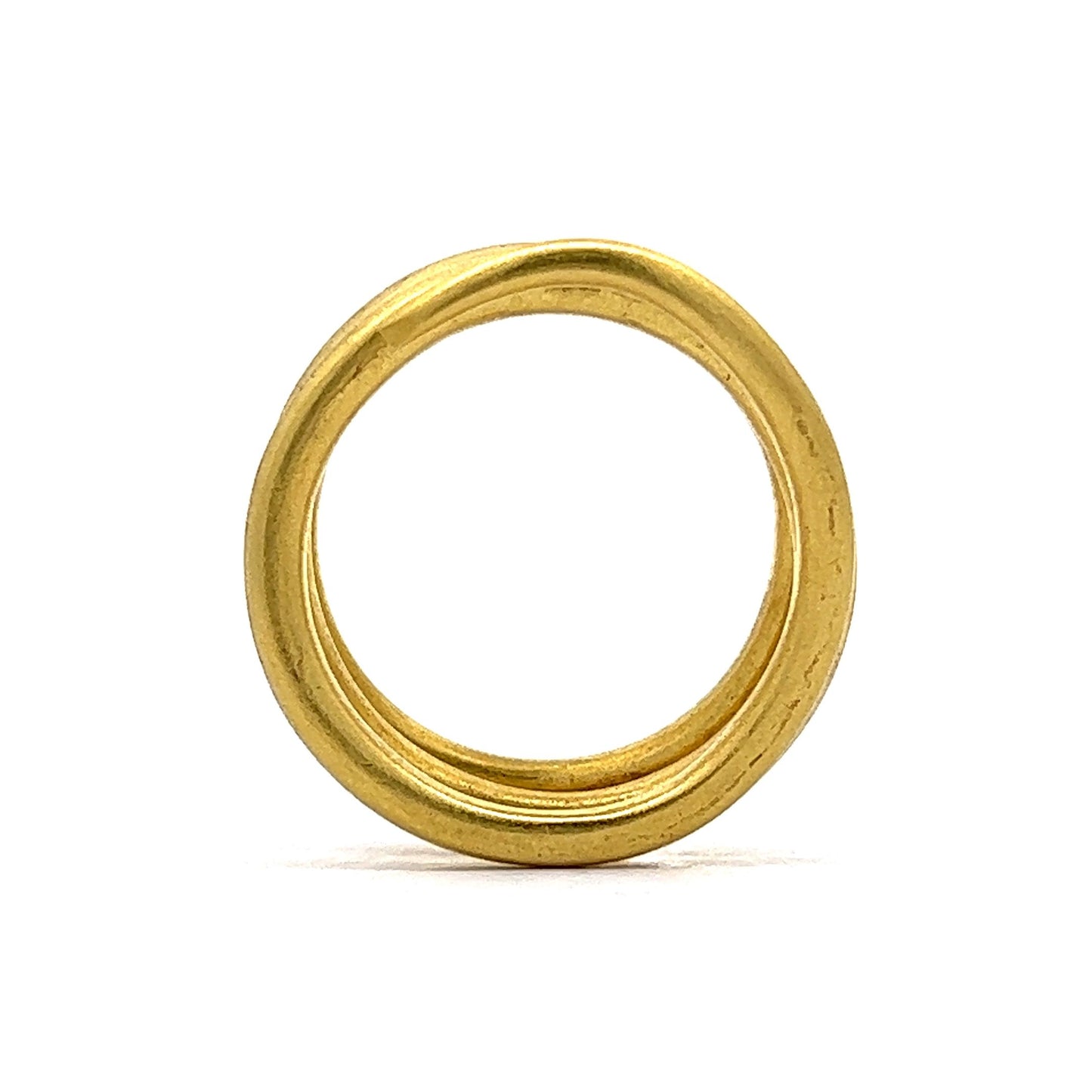 Coiled Snake Right Hand Ring in 20k Yellow Gold