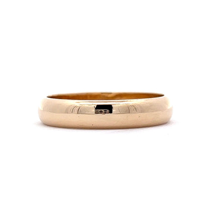 Vintage Men's 5mm Wedding Band in 14k Yellow Gold