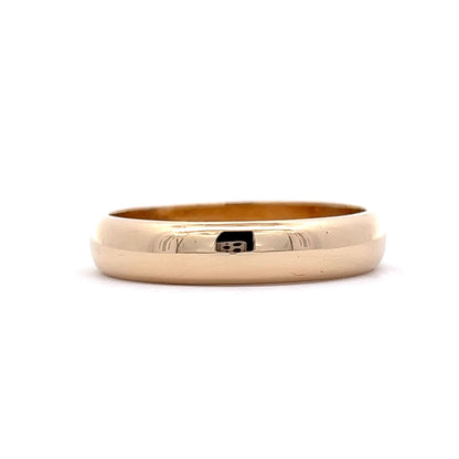 Vintage Men's 5mm Wedding Band in 14k Yellow Gold