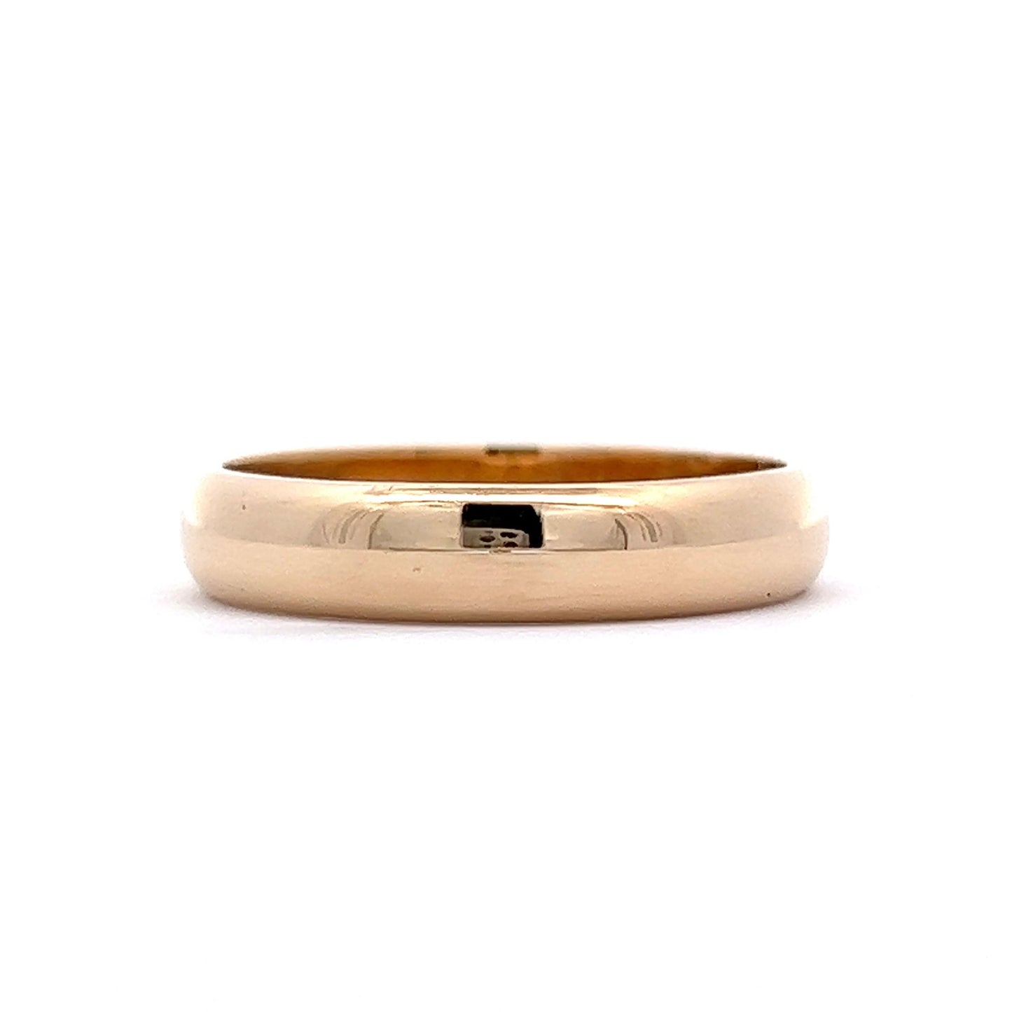 Vintage Men's 5mm Wedding Band in 14k Yellow Gold