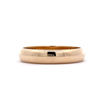 Vintage Men's 5mm Wedding Band in 14k Yellow Gold