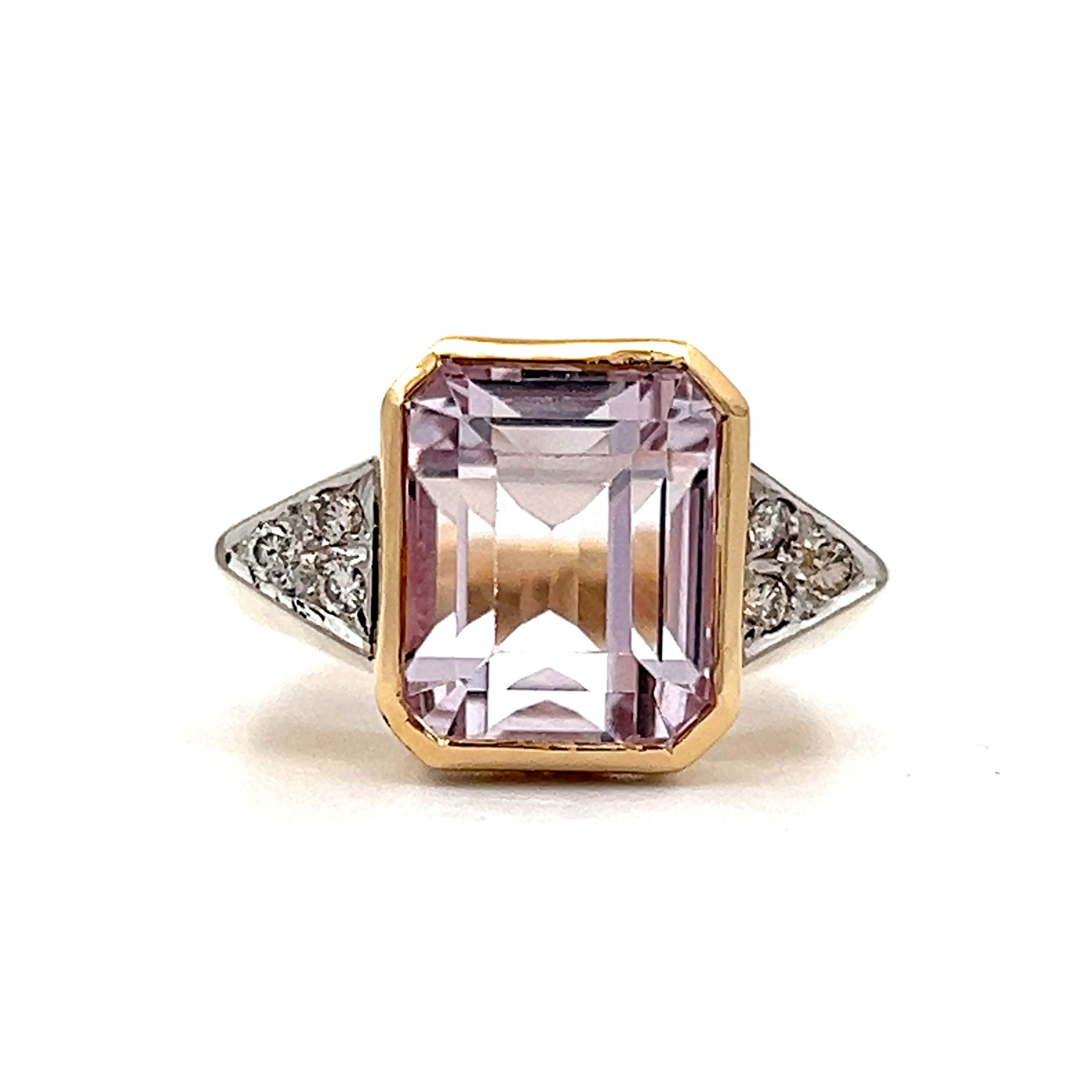 Vintage kunzite rings sales