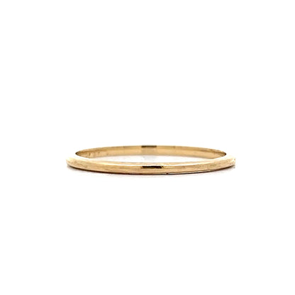 Vintage 1mm Wedding Band in 14k Yellow Gold