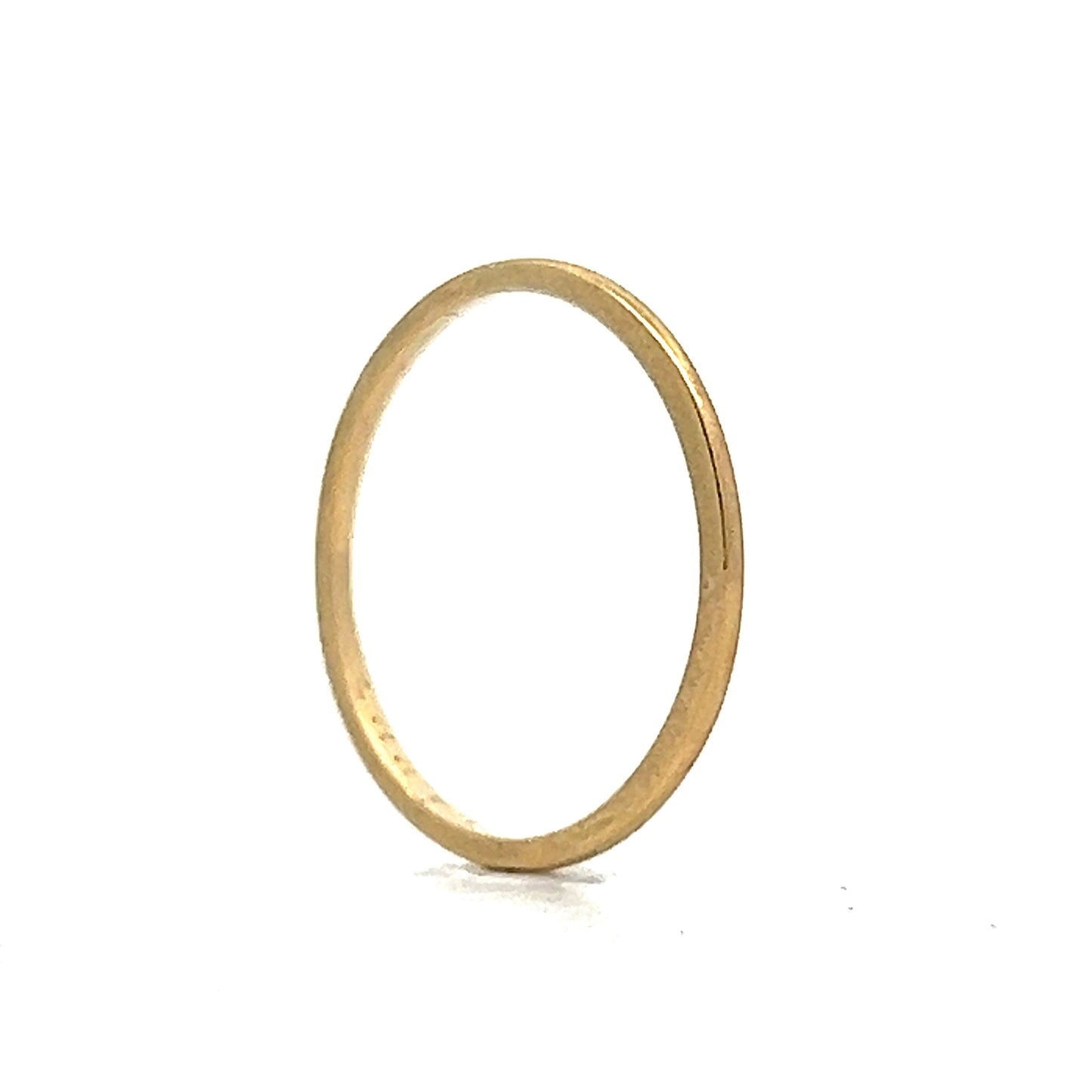 Vintage 1mm Wedding Band in 14k Yellow Gold