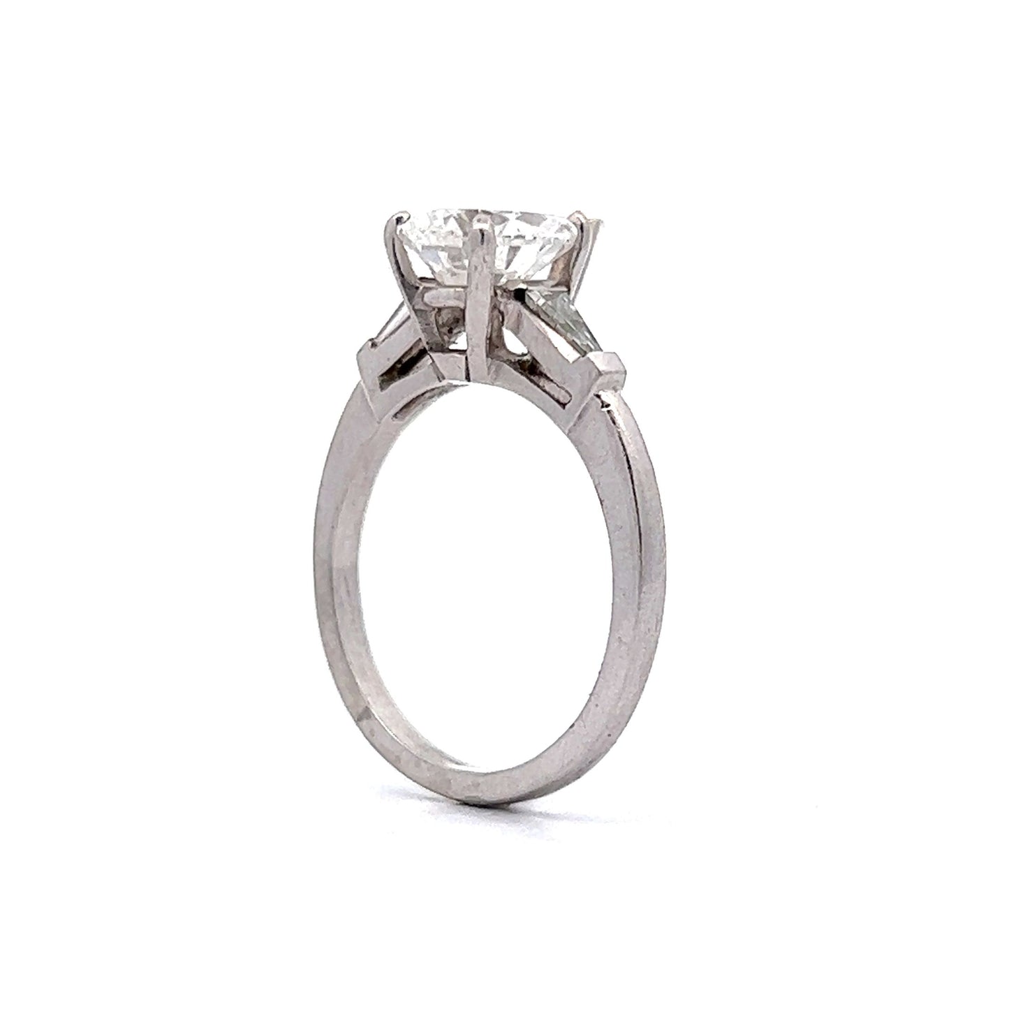 2.25 Pear Diamond Engagement Ring in Platinum