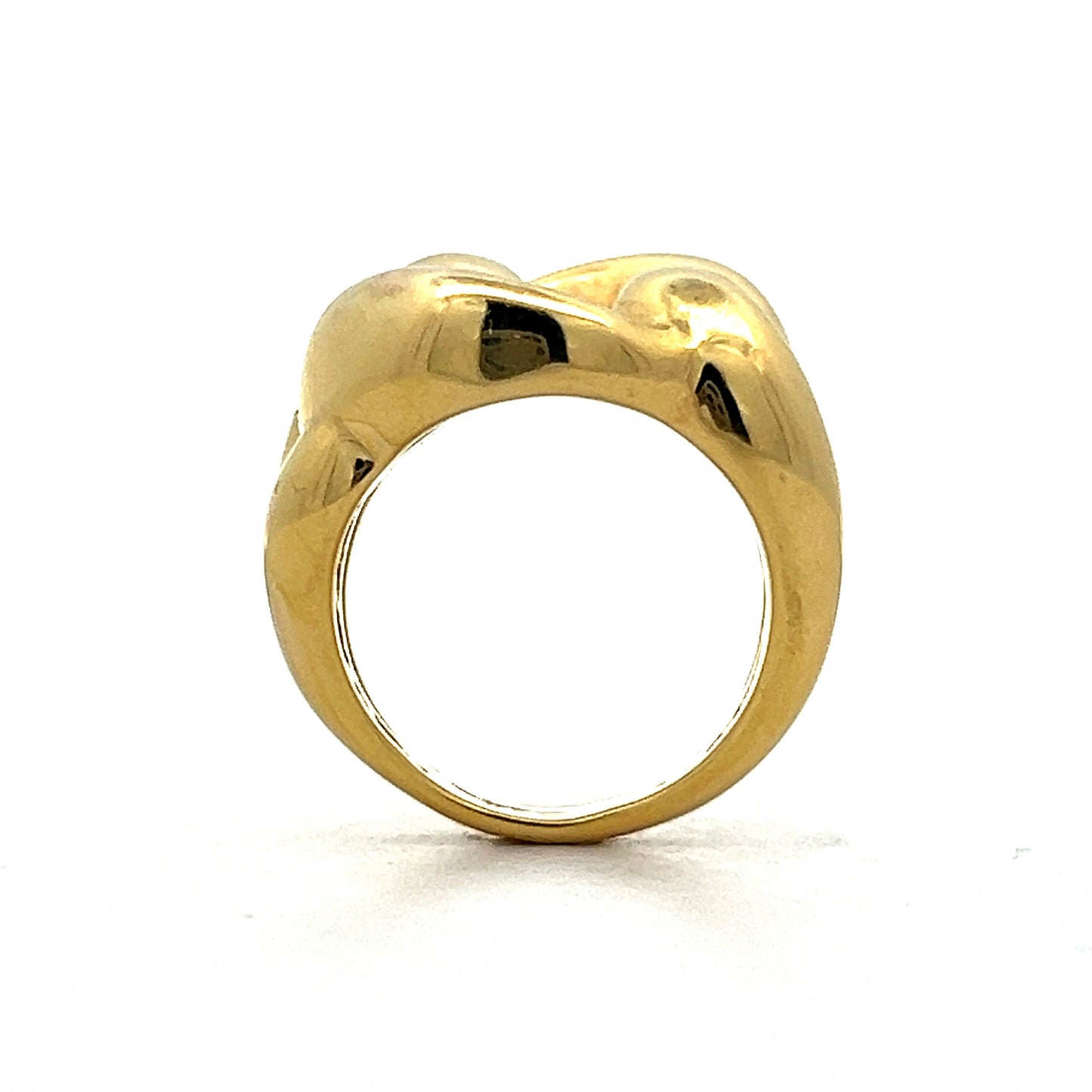 Classic Knotted Cocktail Ring in 14k Yellow Gold