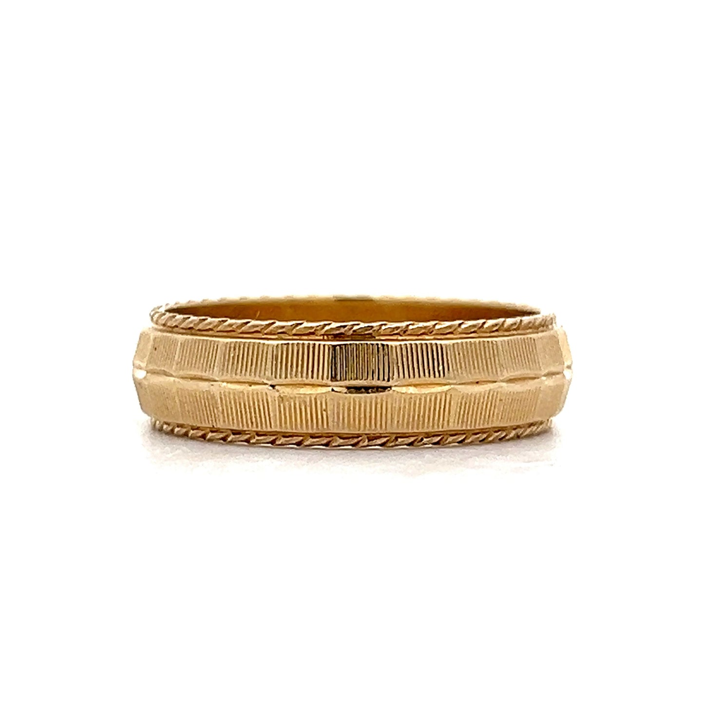 Vintage 6mm Men's Wedding Band in 14k Yellow Gold