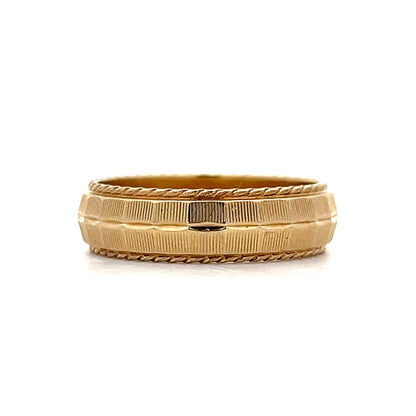 Vintage 6mm Men's Wedding Band in 14k Yellow Gold