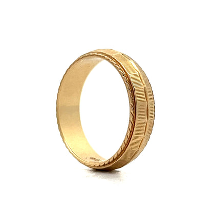 Vintage 6mm Men's Wedding Band in 14k Yellow Gold