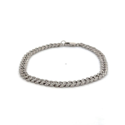 1.27 Diamond White Gold Bracelet in 14k White Gold