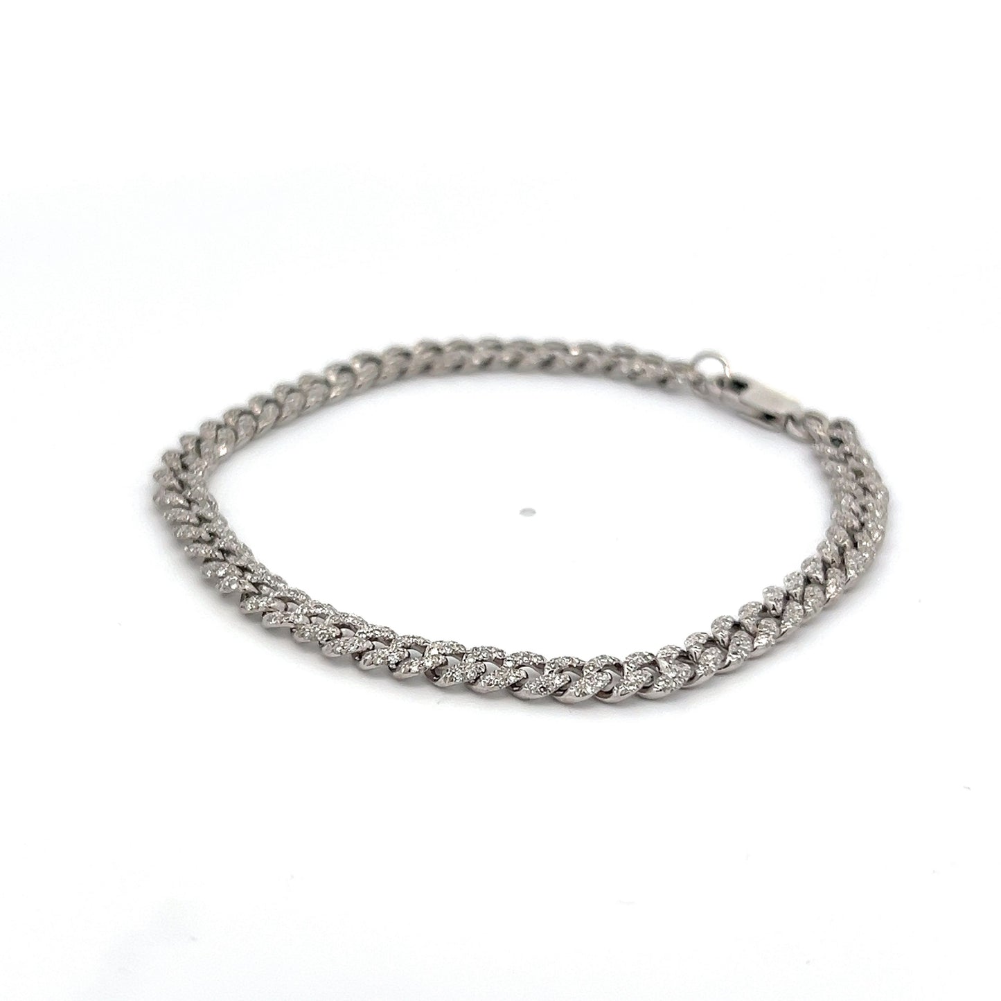 1.27 Diamond White Gold Bracelet in 14k White Gold