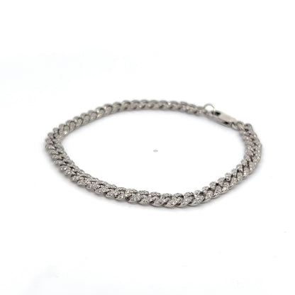 1.27 Diamond White Gold Bracelet in 14k White Gold