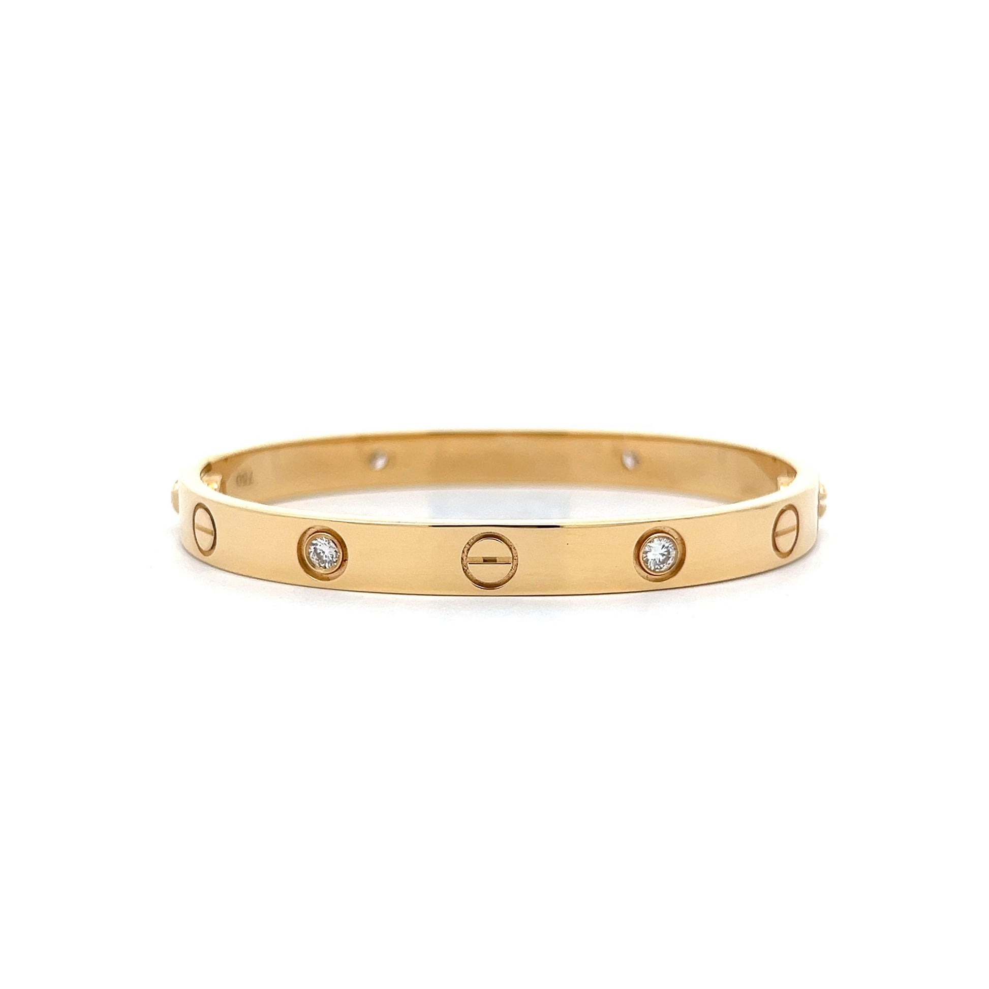 Cartier Love Bangle Bracelet in 18k Yellow Gold – Filigree Jewelers