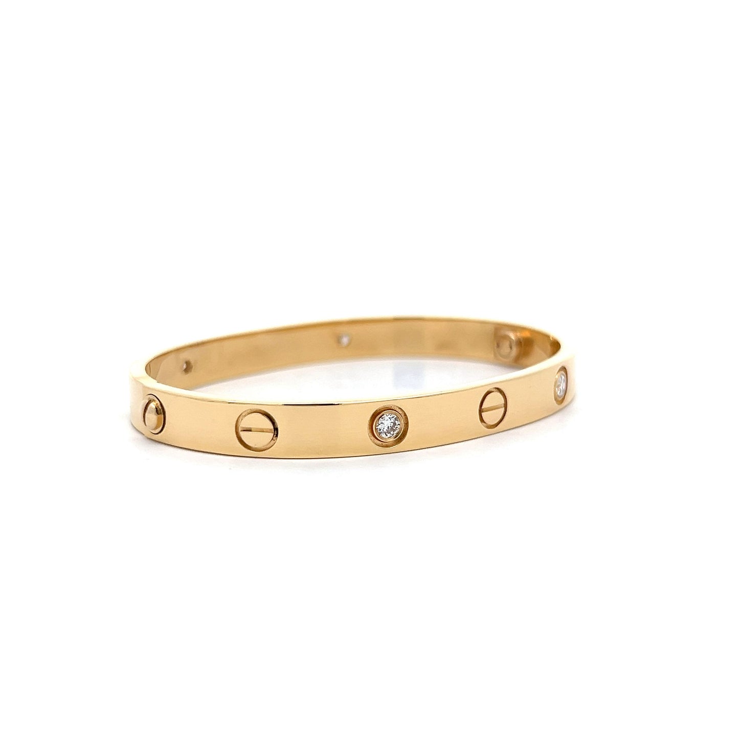 Cartier Love Bangle Bracelet in 18k Yellow Gold