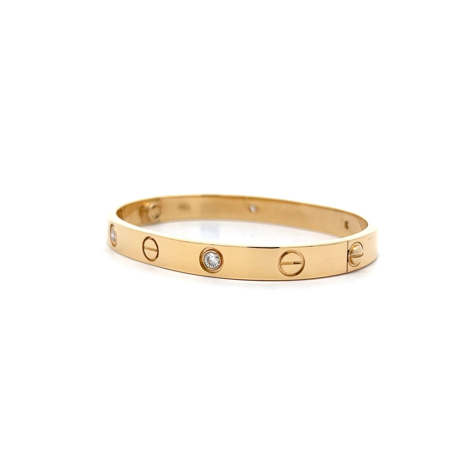 Cartier Love Bangle Bracelet in 18k Yellow Gold