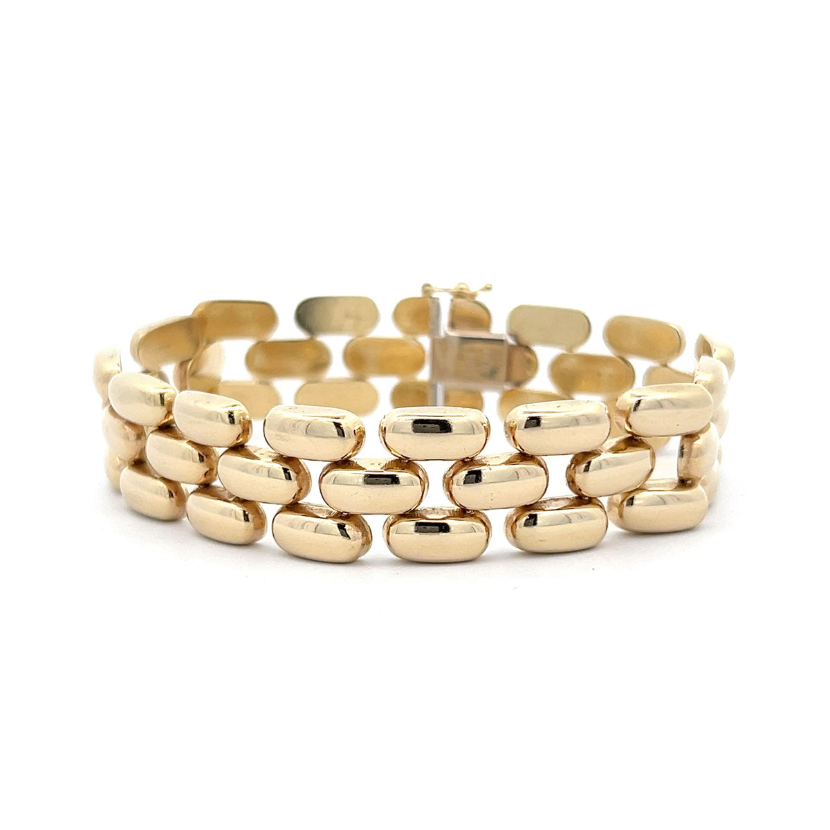 Panther Link Bracelet in 14k Yellow Gold – Filigree Jewelers