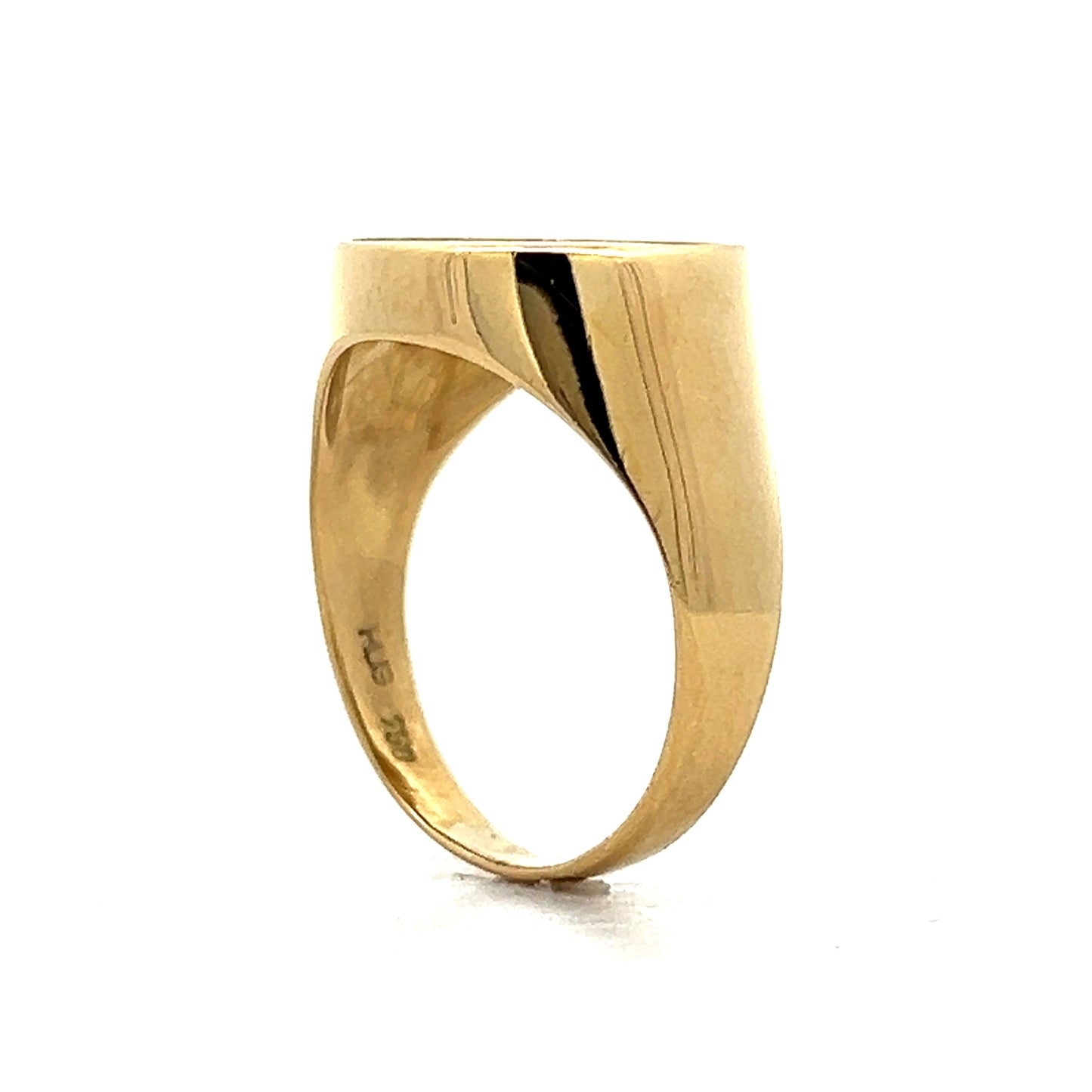 Nefertiti Coin Ring in 18k Yellow Gold