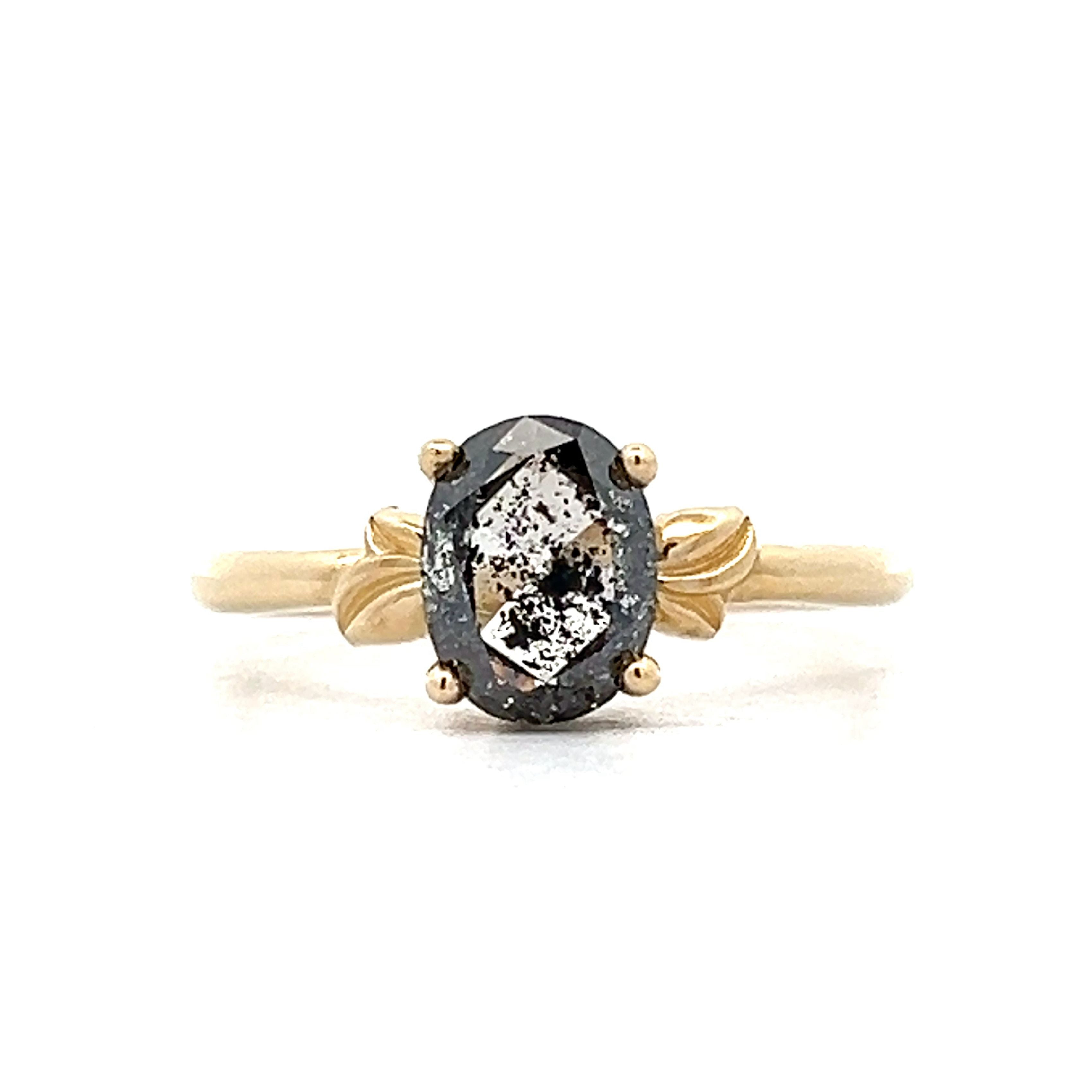 Salt and pepper diamond engagement online