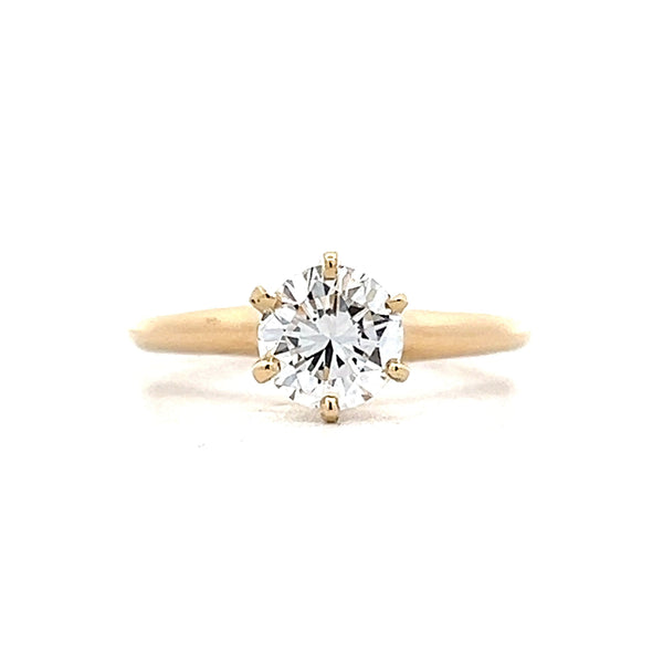 Victorian Diamond Solitaire Engagement Ring