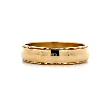Vintage 1950's 5mm Men's Wedding Band in 14k Yellow Gold