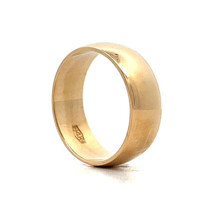 Vintage Mid-Century 6mm Wedding Band in 14k Yellow Gold
