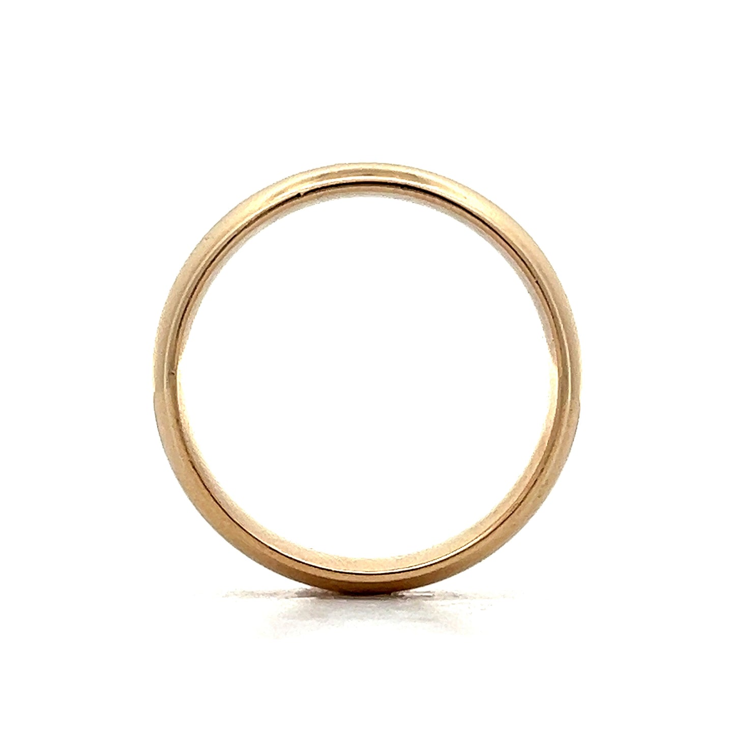 Vintage Men's Milgrain Wedding Band in 14k Yellow Gold