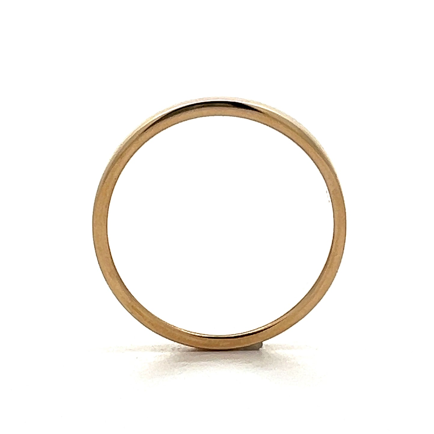 Rounded Wide Right Hand Ring in 14k Yellow Gold