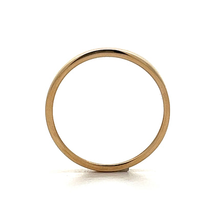 Rounded Wide Right Hand Ring in 14k Yellow Gold