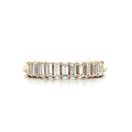.66 Baguette Diamond Stacking Band in Yellow Gold