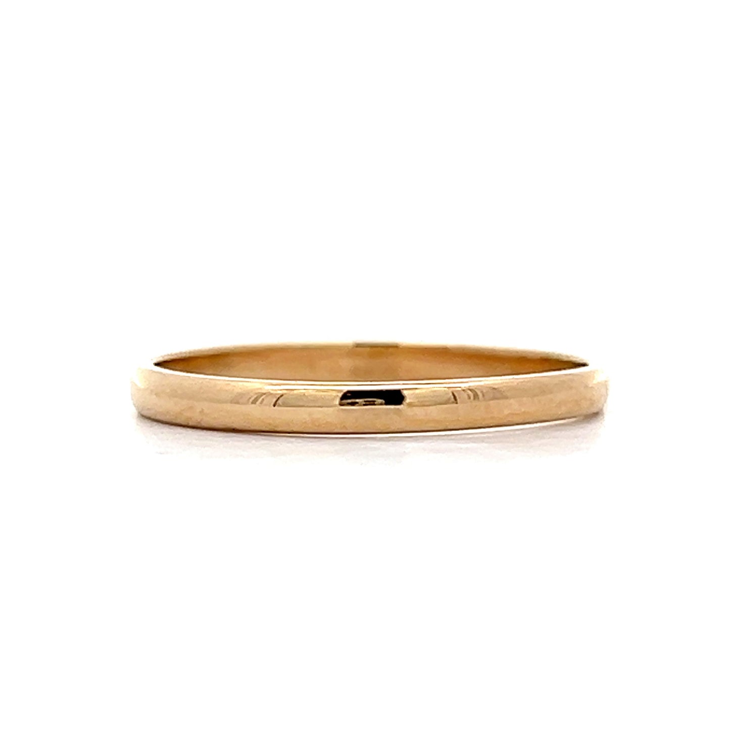 2mm Classic Wedding Band in 14k Yellow Gold