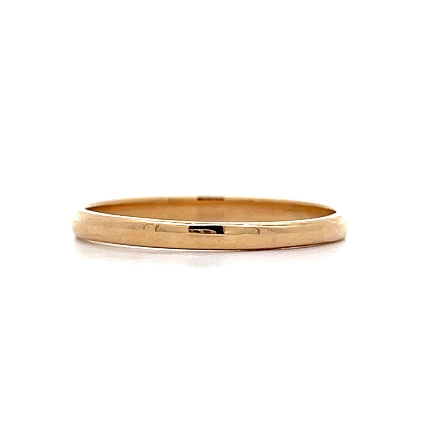 2mm Classic Wedding Band in 14k Yellow Gold