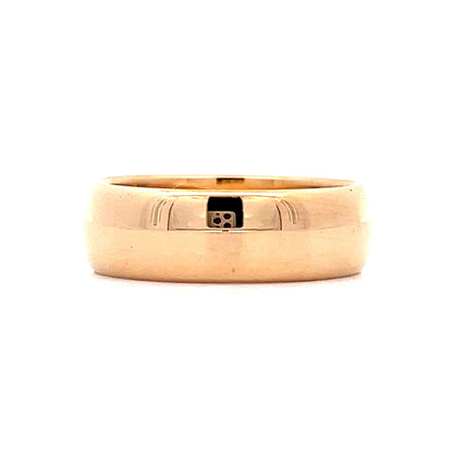 6mm Antique Art Deco Wedding Band in 14k Yellow Gold