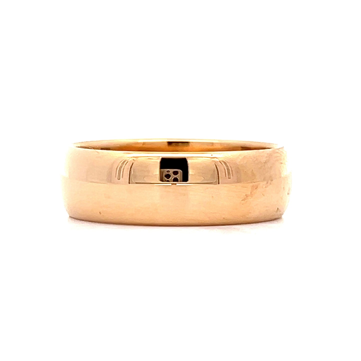 6mm Antique Art Deco Wedding Band in 14k Yellow Gold