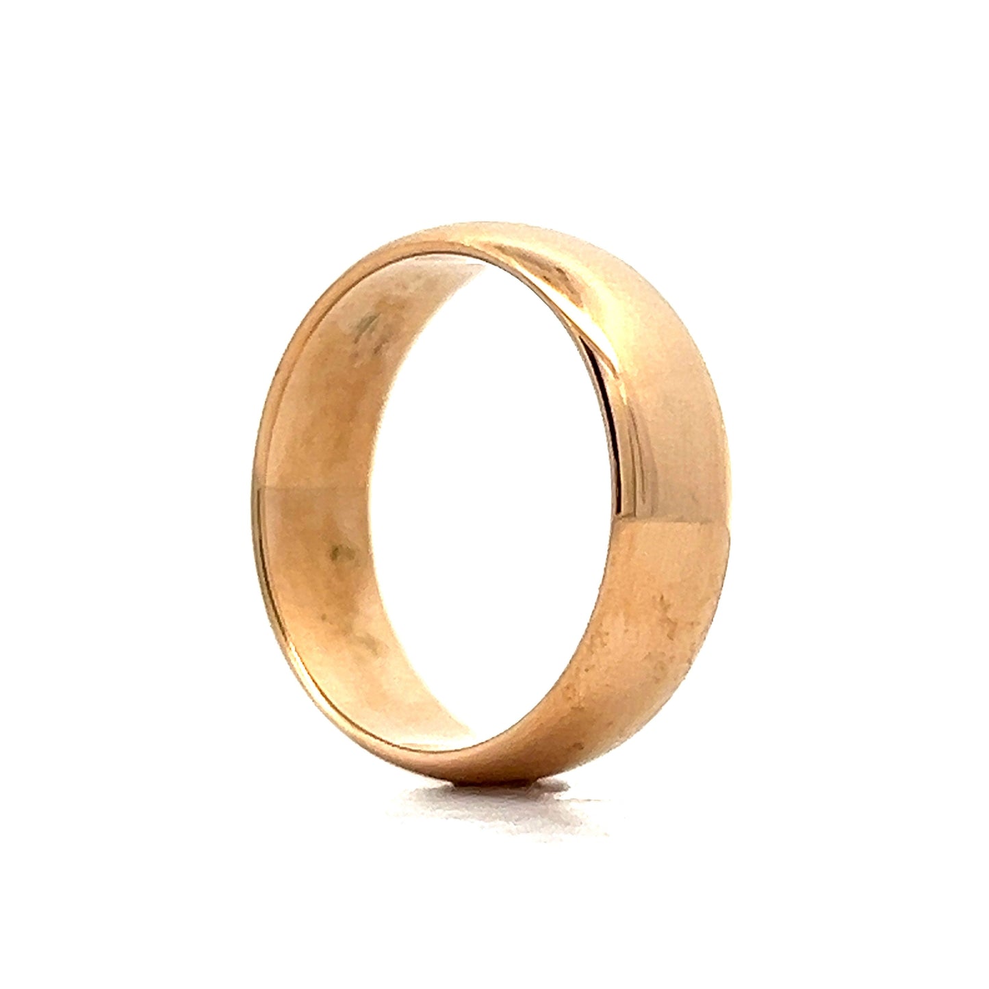 6mm Antique Art Deco Wedding Band in 14k Yellow Gold