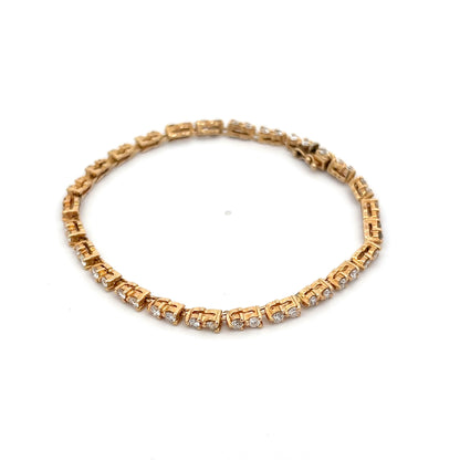 2.30 Diamond Tennis Bracelet in 14k Yellow Gold