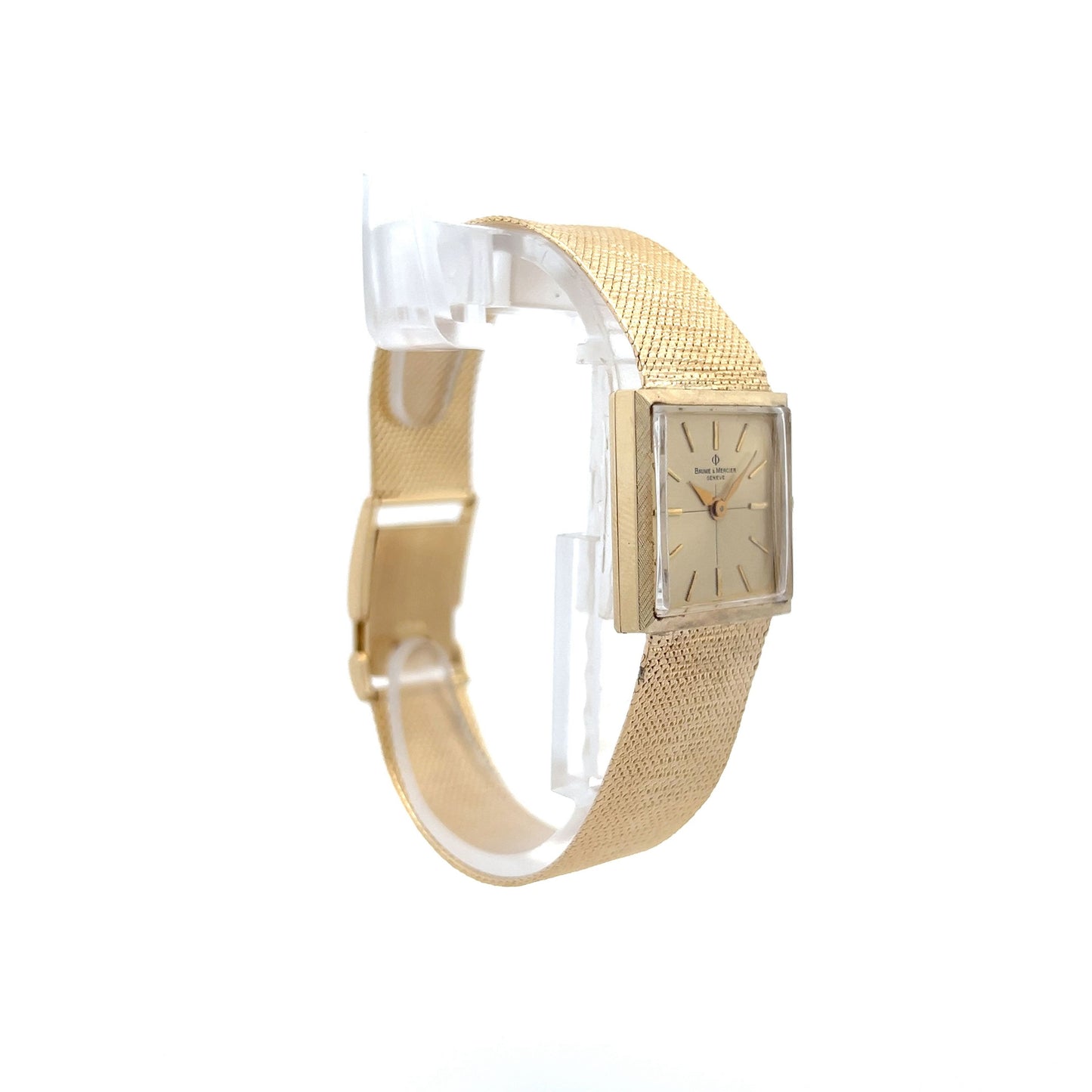 Vintage 1960's Baum & Mercier Watch in 14k Yellow Gold