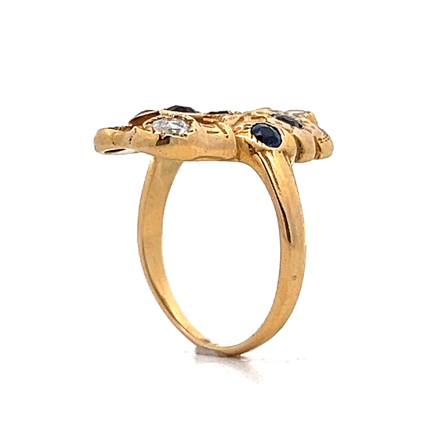 .56 Sapphire & Diamond Cocktail Ring in 18k