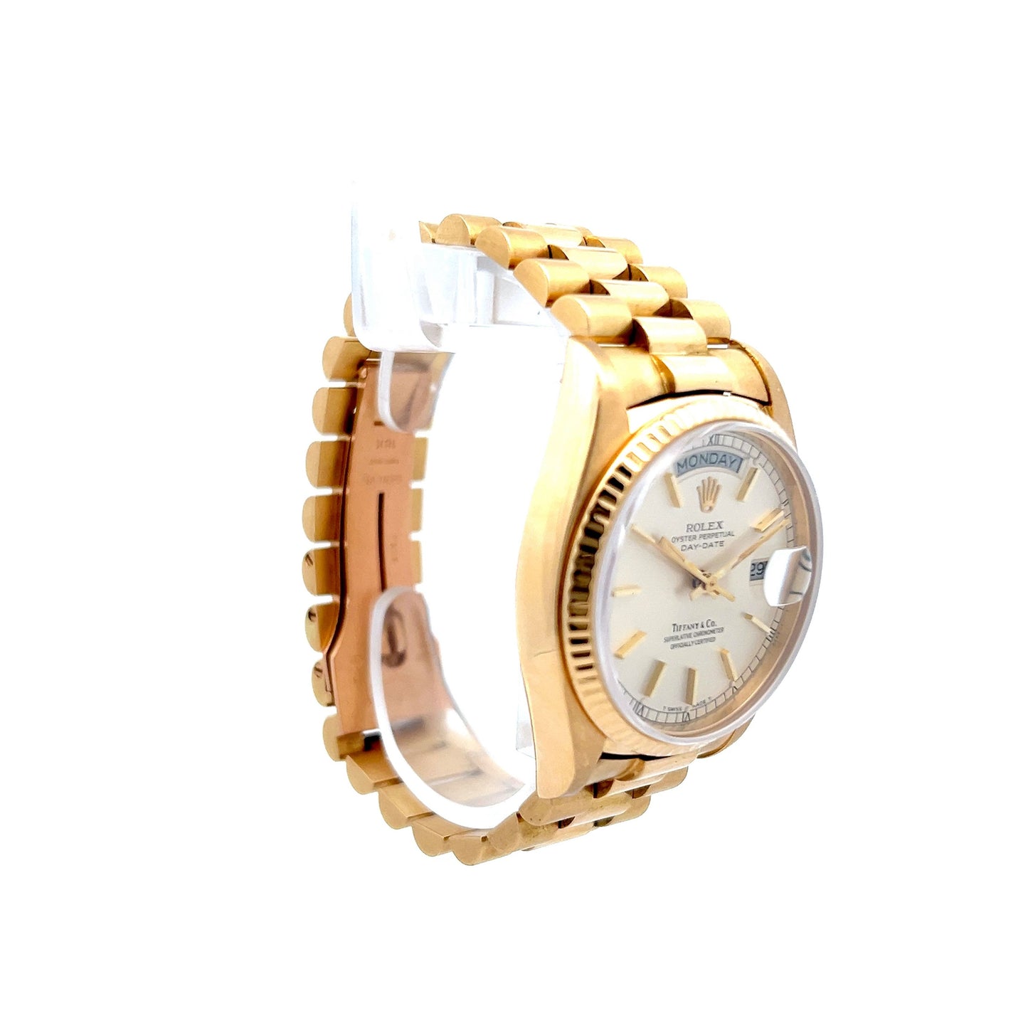 Rolex Day-Date President Tiffany & Co. Dial Ref 18038 in 18k Yellow Gold